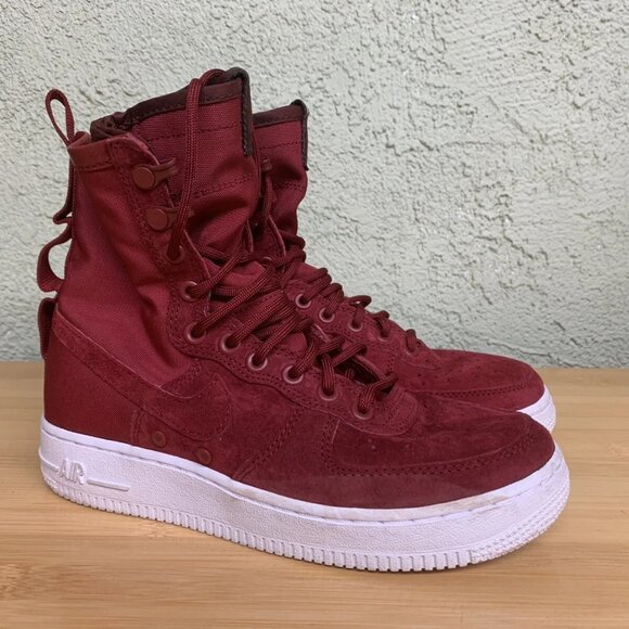 Nike SF Air Force 1 Red Crush Size‎ 6.5 Style 857872-601 Rare 2018 woman